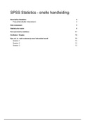 SPSS Statistiek Handleiding (samenvatting)