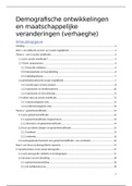 demografische ontwikkeling en maatschappelijke verandering