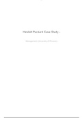 MGT 521 Week 6 Apply Hewlett-Packard Case Study Analysis