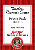 (Discount ) Macrat poetry pack HL  (ALL ENGLISH POETRY FOR THE IEB)