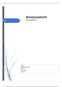 Beroepsopdracht vitaal bedreigd/ cijfer 9.2