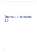 thema's in toerisme 2.3