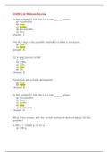 CHEM 110 Midterm Review Questions and Answers