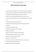 NR511 Final Exam Study Guide