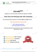 Cisco Business Architecture Analyst 810-440 Practice Test, 810-440 Exam Dumps 2020 Update