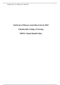 NR 553 Week 4 DQ (with Peer Response): Outbreak Disease-Australian Listeria{GRADED A}