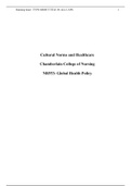 NR-553 Week 5 DQ (with Peer Response): Cultural Norms and Healthcare Issues{GRADED A}