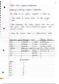 2.4 - Well presented notes on organic compounds 