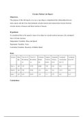 Circular Motion Physics Lab Report