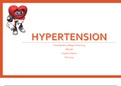 NR 508 Week 6 PowerPoint Grand Rounds; Hypertension (15 Slides)