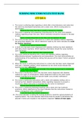 NURSING MISC ENDO NCLEX TEST BANK (132 Q&A) (LATEST 2020)(All Correct Answers)