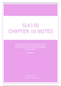 SLK110 Chapter 16