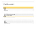 MATLAB samenvatting  commando's Statistiek & wiskundige data-analyse OPEN BOEK