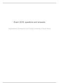 IOP3705 - Organisational Development and Change questions-and-answers.