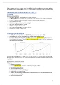 Samenvatting "Observatiestage m.i.v klinische demonstraties"