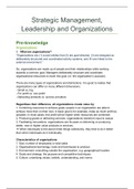 Summary Strategic Management, Leadership and Organizations (HPI4008)