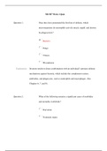 NR 507 Week 1 Quiz / NR507 Week 1 Quiz  (NEW): Advanced Pathophysiology: Chamberlain College of Nursing (Latest 2019/20 Complete Solution, Already Graded A)