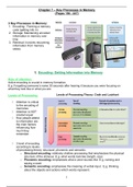 Psychology (SLK) Chapter 7 - Key Processes in Memory