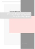 Examen 11 Bereidt de uitvoering van lesactiviteiten voor 