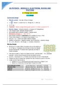 OCR Physics A (2015) A Level - Electrons, Waves and Photons Notes