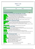 BIOS 251 Week 7 Lab-Part A: Lab Manual Exercises 11: Joints and Synovial Joint Movements