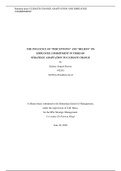 Master Thesis | MSc Strategic Management | Awarded with 8.5