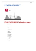 Startdocument afstudeerstage