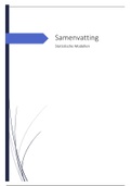 Samenvatting Statistische modellen