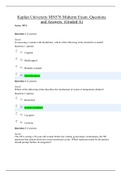 Kaplan University MN576 Midterm Exam. Questions and Answers. (Graded A)