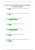 NURS 6512 Final Exam 3 Questions & Answers (All Correct).