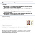 Volledige samenvatting hoorcolleges project management 1.4 (bundel)