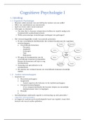 Samenvatting Cognitieve Psychologie I