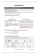 Samenvatting boekhouden & erf- en schenkbelasting 3 - deel boekhouden 