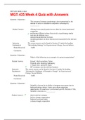 MGT 435 Week 4 Quiz with all the correct answers