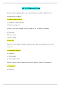 NR511 Week 4 Midterm Exam (version 3) / NR 511 Week 4 Midterm Exam: Differential Diagnosis and Primary Care Practicum : Chamberlain | 100 % VERIFIED ANSWERS, GRADE A