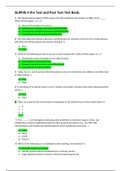 SEJPME II Pre Test and Post Test Test Bank. 