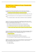 NR 508 Midterm Exam, NR 508 Week 4 Midterm Exam ; (Latest Versions-1), New Complete Solutions A+ Graded., Chamberlain college of Nursing