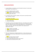 NR 305 HESI Review Questions with Answers{GRADED A}