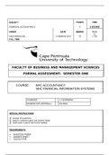 March Formal Test 2019