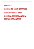 Mat0511 Jan Feb 2019 Official Memorandum 100% Guaranteed