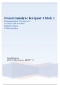 Dossieranalyse HBO-Rechten leerjaar 1