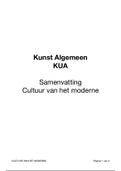 VWO - Cultuur van het moderne - Kunst Algemeen