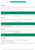 MATH 225N Week 4 Quiz (24 Q/A) / MATH225 Week 4 assignment: Central Tendency Q & A (Latest, 2020): Chamberlain College of Nursing  | 100 % VERIFIED ANSWERS, GRADE A