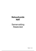 VWO - Relativiteit - Natuurkunde