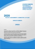 FAC3701 ASSIGNMENT 2 SEMESTER 2 OF 2020