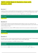 MATH 225N Week 6 Statistics Quiz with all the correct answers 100% 2020