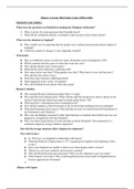 History A Level Active Recall Questions - Elizabethan England - Elizabeth I and Religion