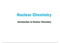 Nuclear Chemistry