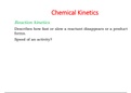 Chemical kinetics