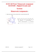 ECET105 Digital Circuits and Systems Homework Assignment Week 7 (VERSION 1)  With Updated Latest Version Solutions